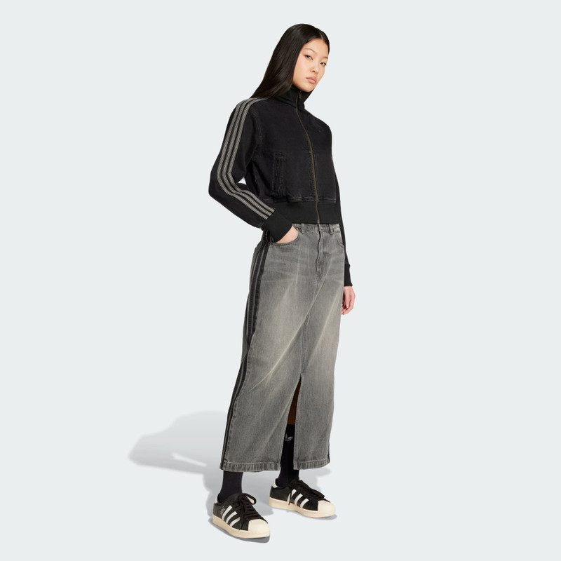 Adicolor 3-Stripes Denim Pencil Skirt 4