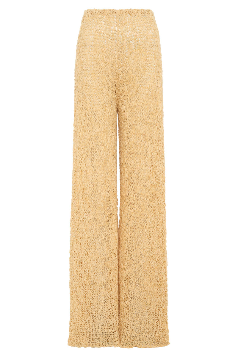 Oriel Knit Pant in Hay Silk Cashmere Linen 1