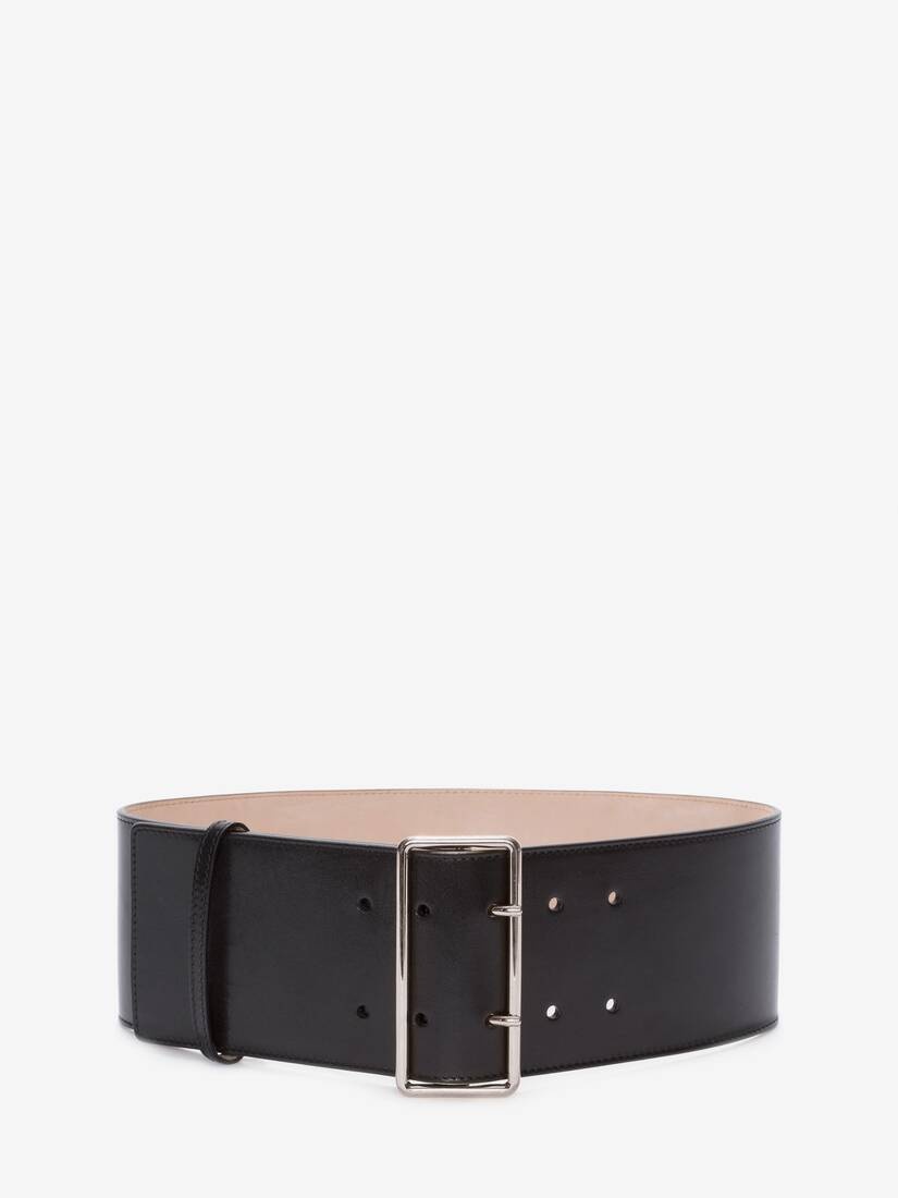 Alexander McQueen Military Belt in Black | REVERSIBLE