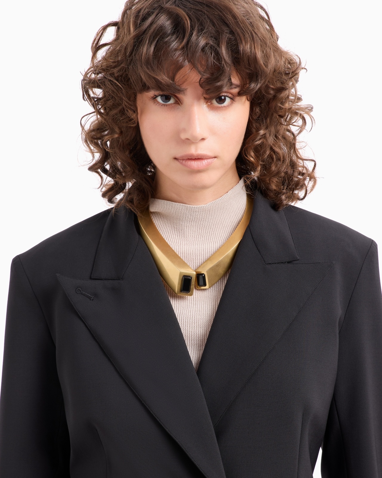 DAWN TO DUSK SINGLE-BREASTED STRETCH WOOL CANVAS BLAZER - 5