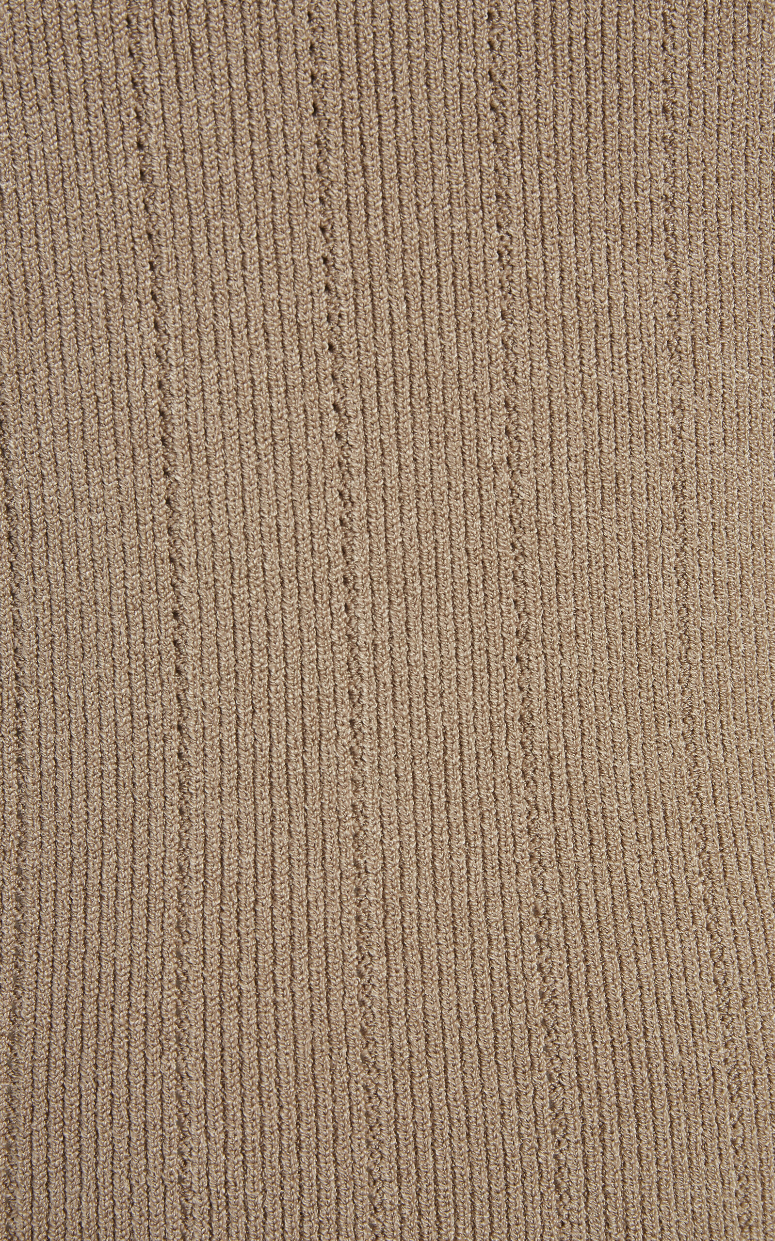 Button-Trimmed Knit Turtleneck Sweater brown - 5
