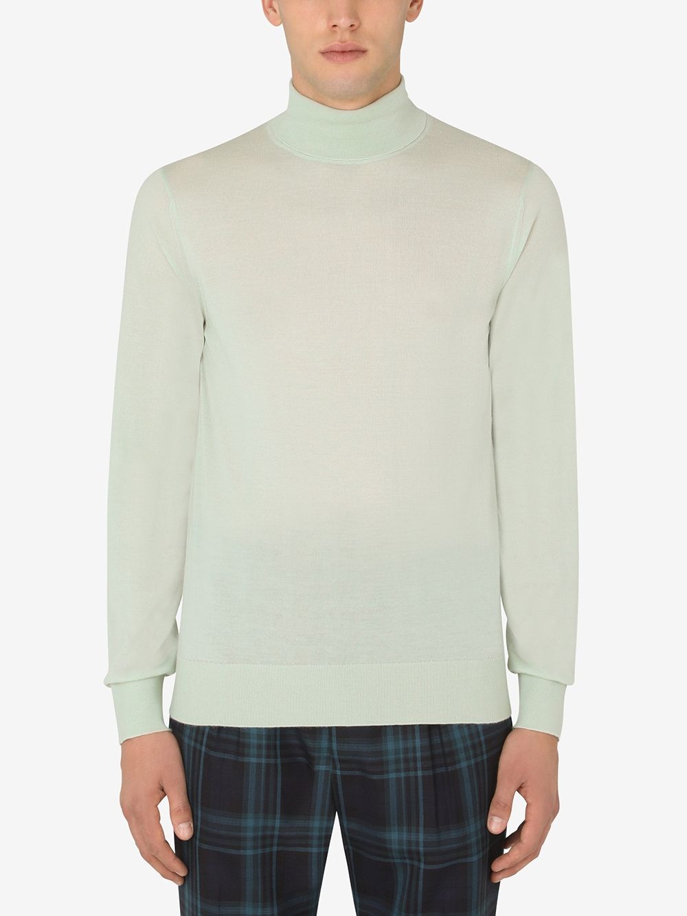 knitted roll-neck jumper - 3