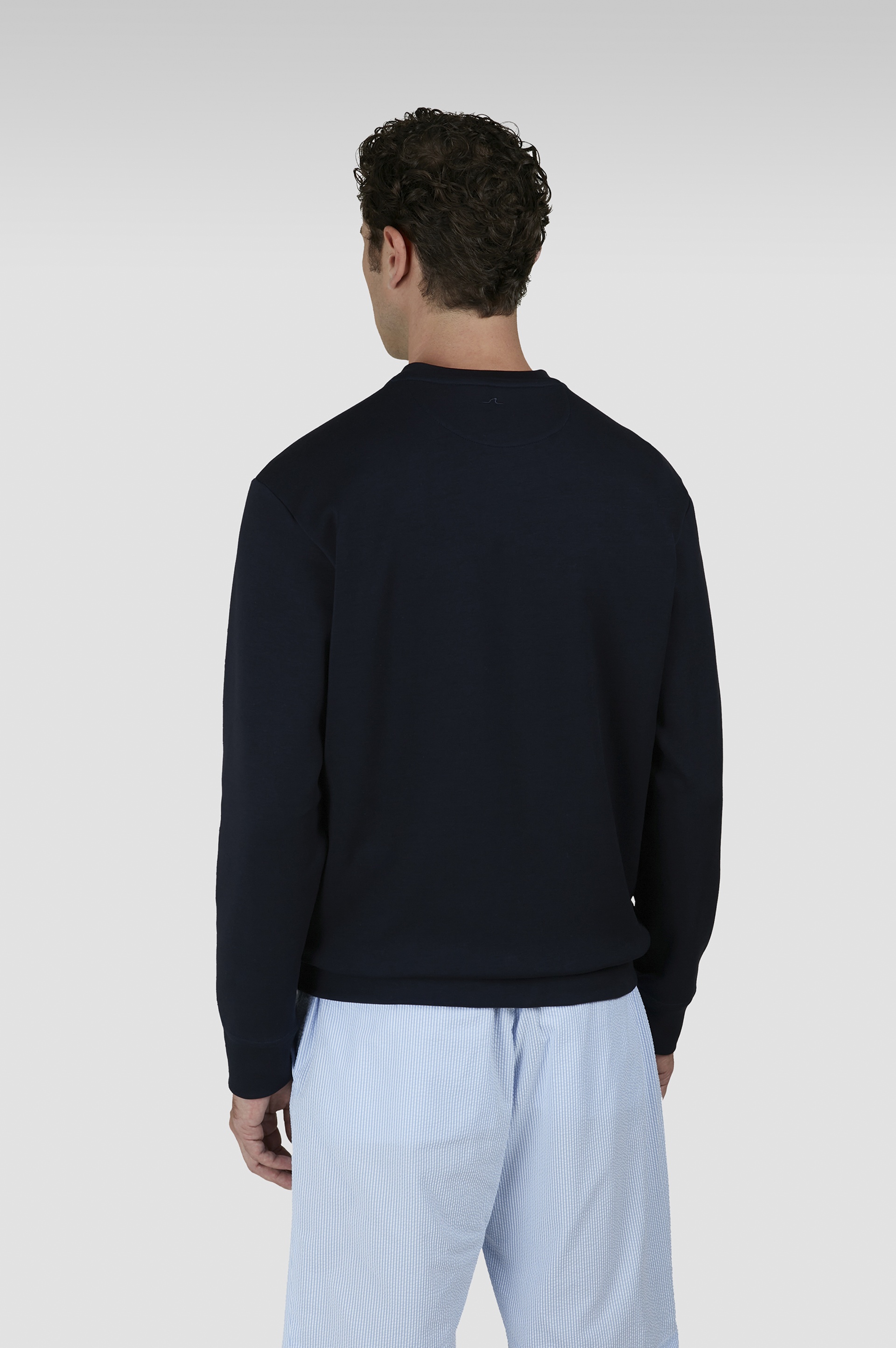 ACTIVE FLEECE COTTON SWEATSHIRT WITH ANCHOR EMBROIDERY - 3