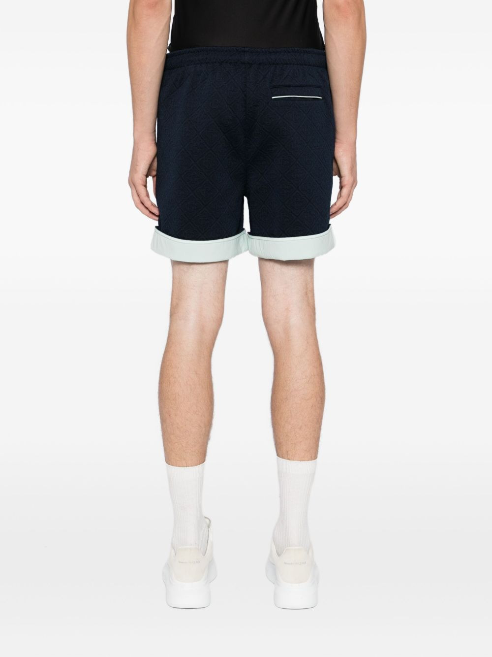logo-embroidered shorts - 4
