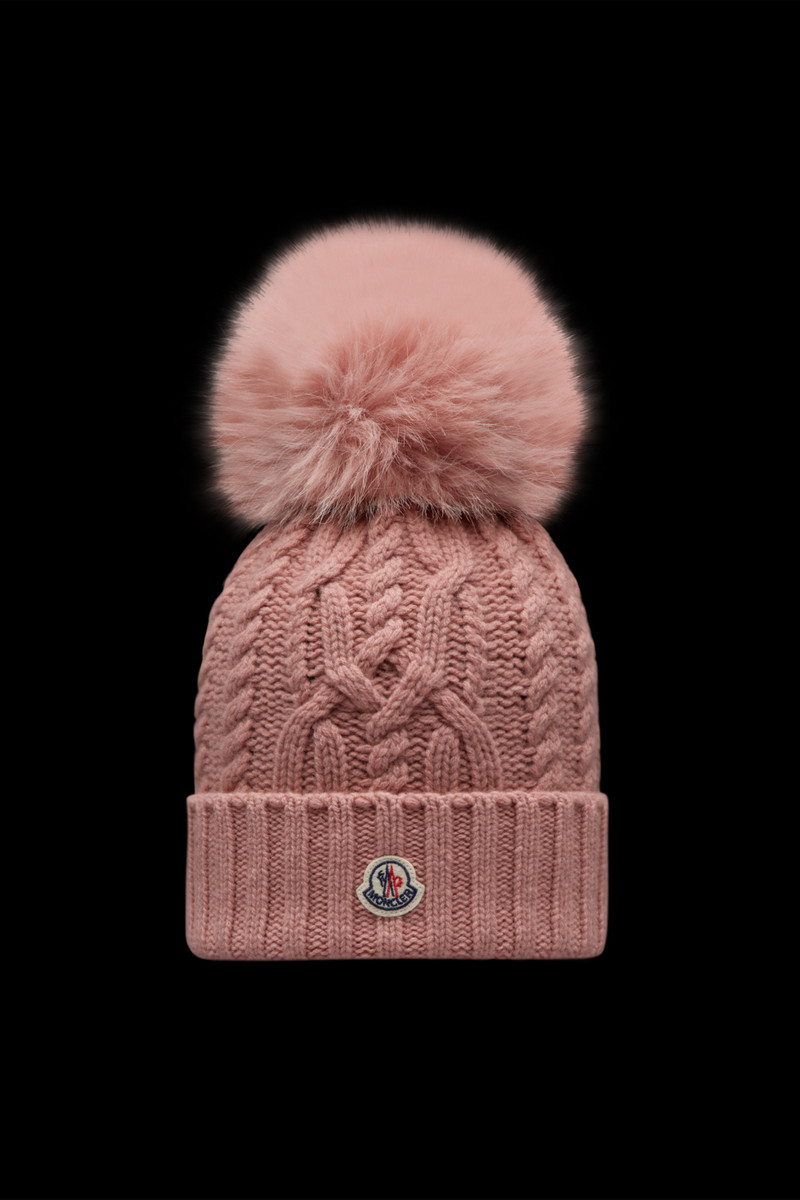 Cashmere Blend Beanie With Pom Pom 1
