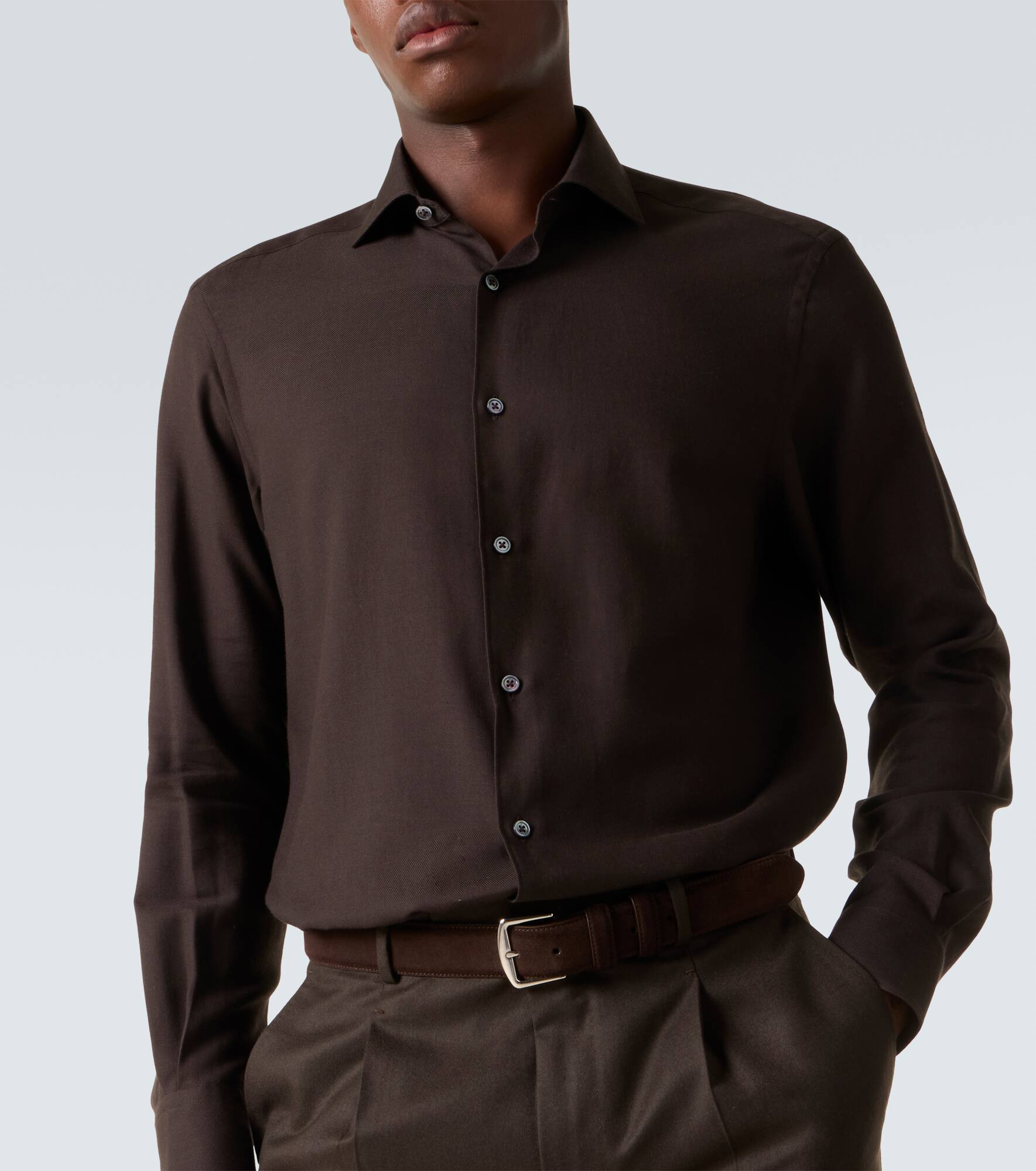 Cashco cotton and cashmere shirt - 5