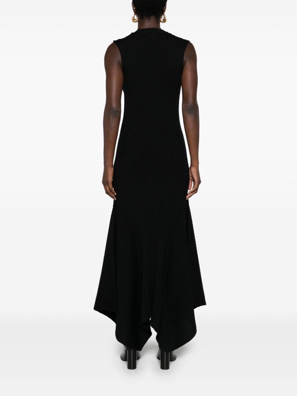 godet merino wool midi dress - 4