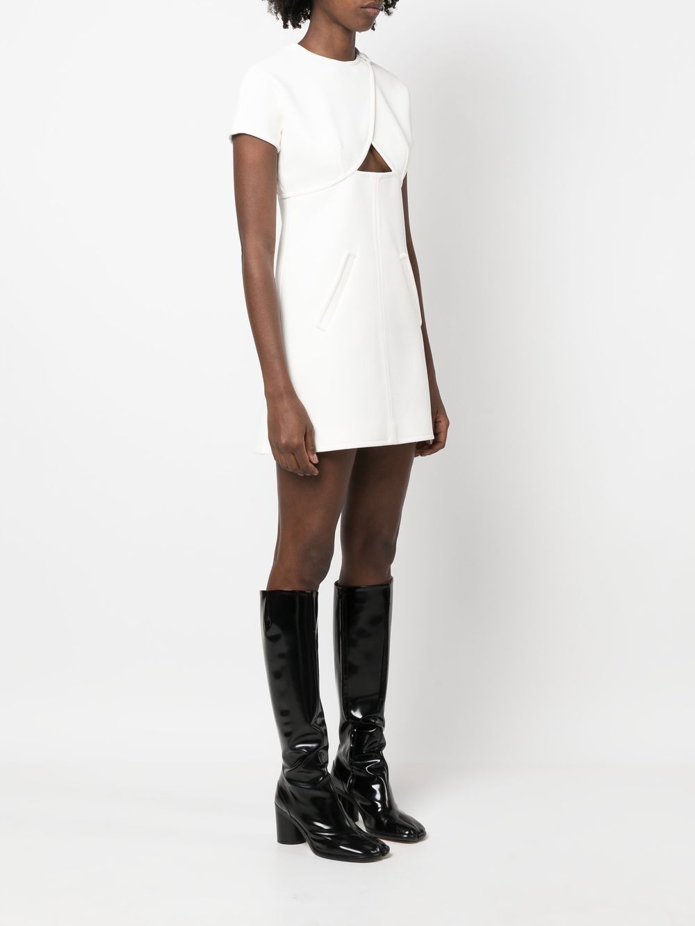 cut-out shift dress - 3