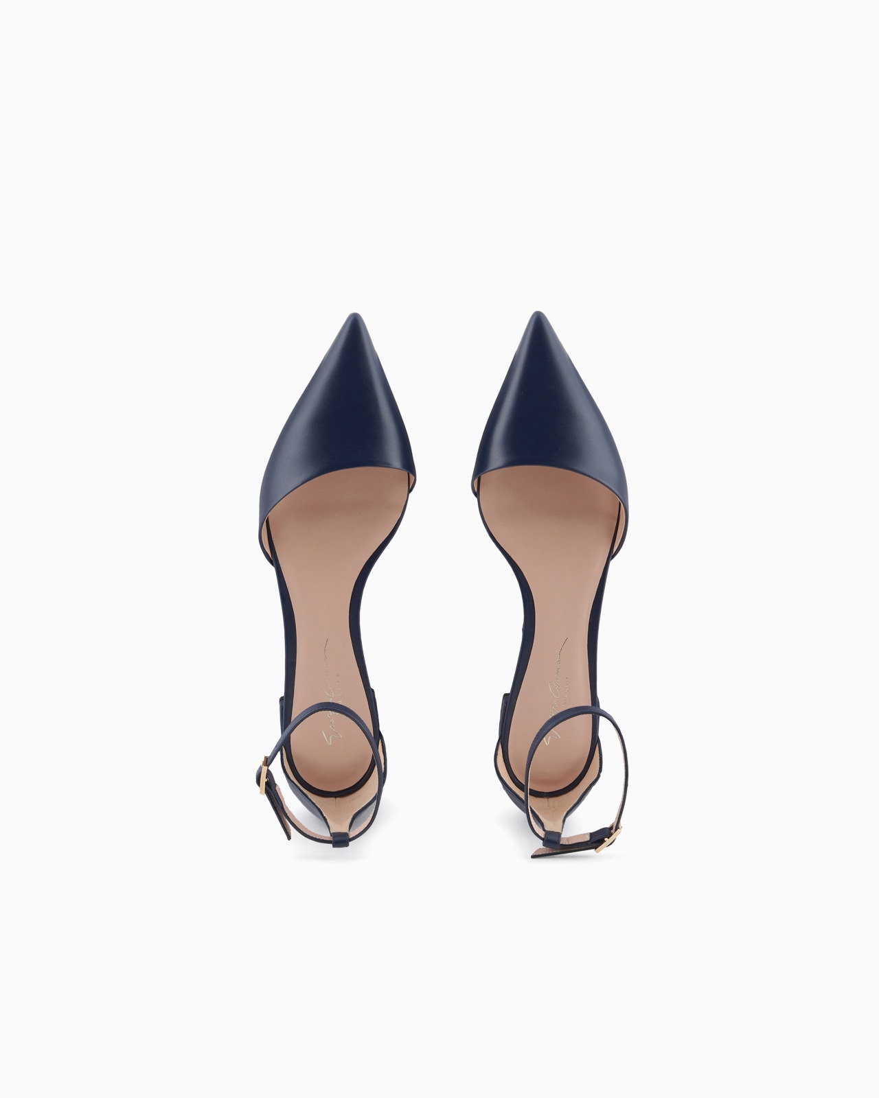 Leather ballerinas with strap - 3