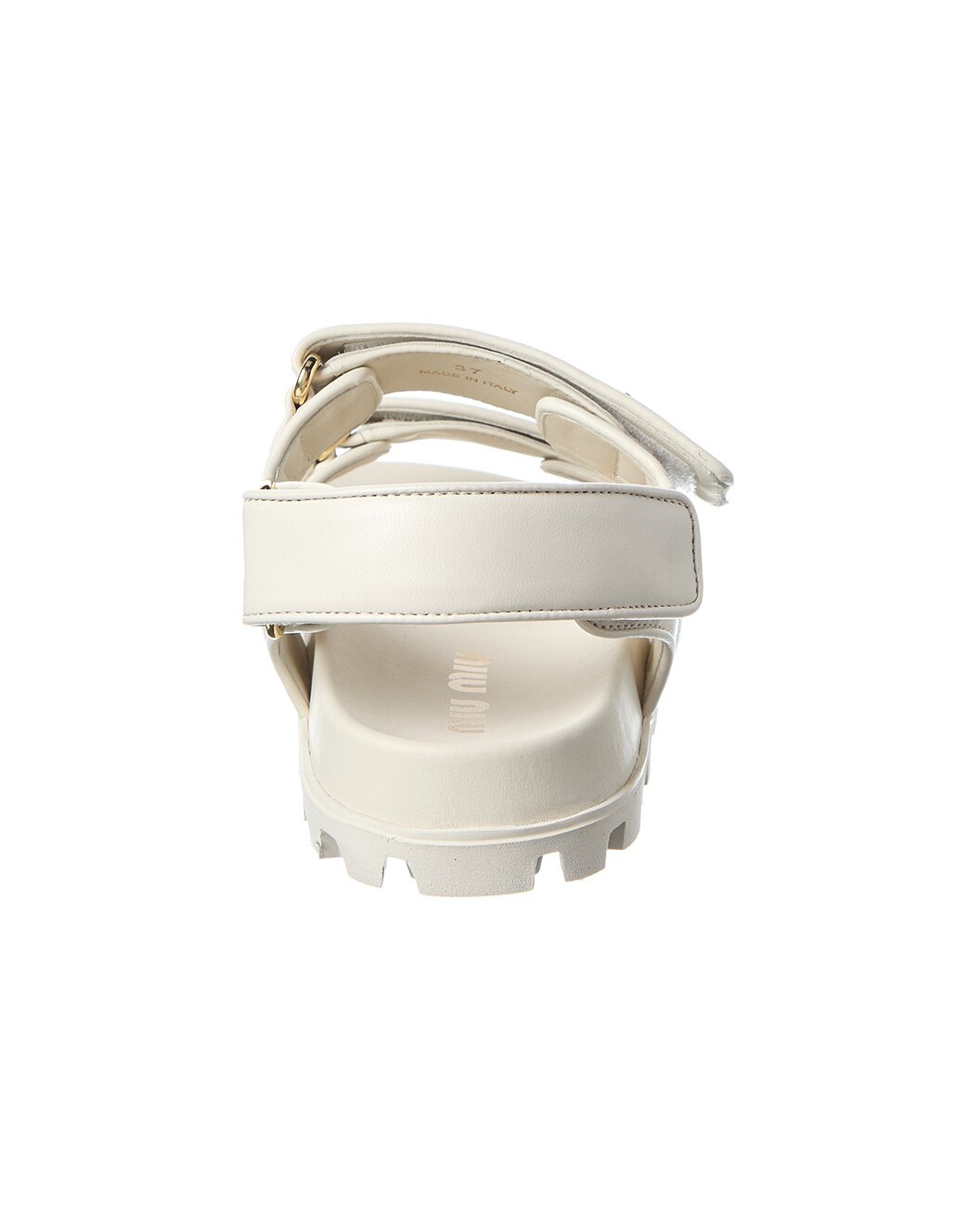 Miu Miu Sporty Matelasse Leather Sandal - 3