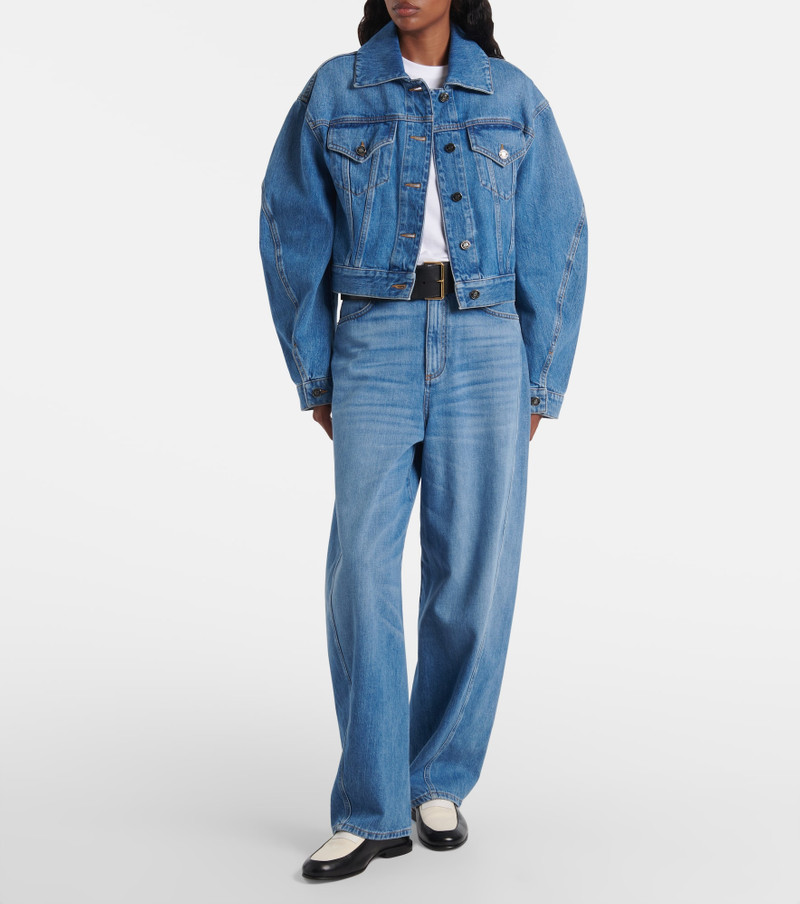 Givenchy Cocoon high-rise barrel-leg jeans outlook