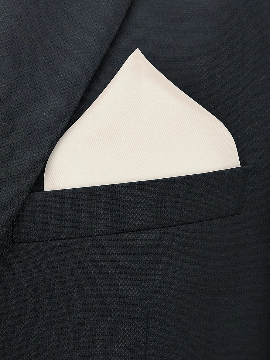 Logo-print silk pocket square - 2