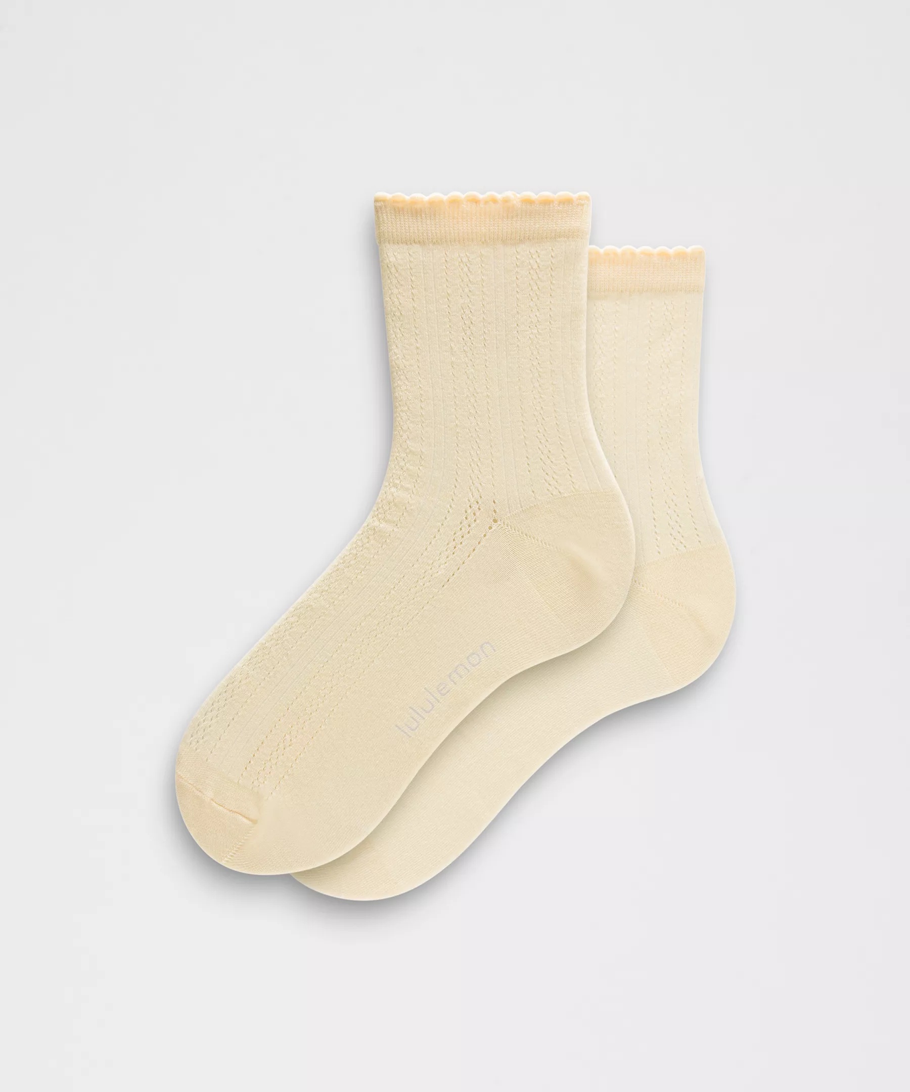 Unisex Pointelle Quarter Socks - 1
