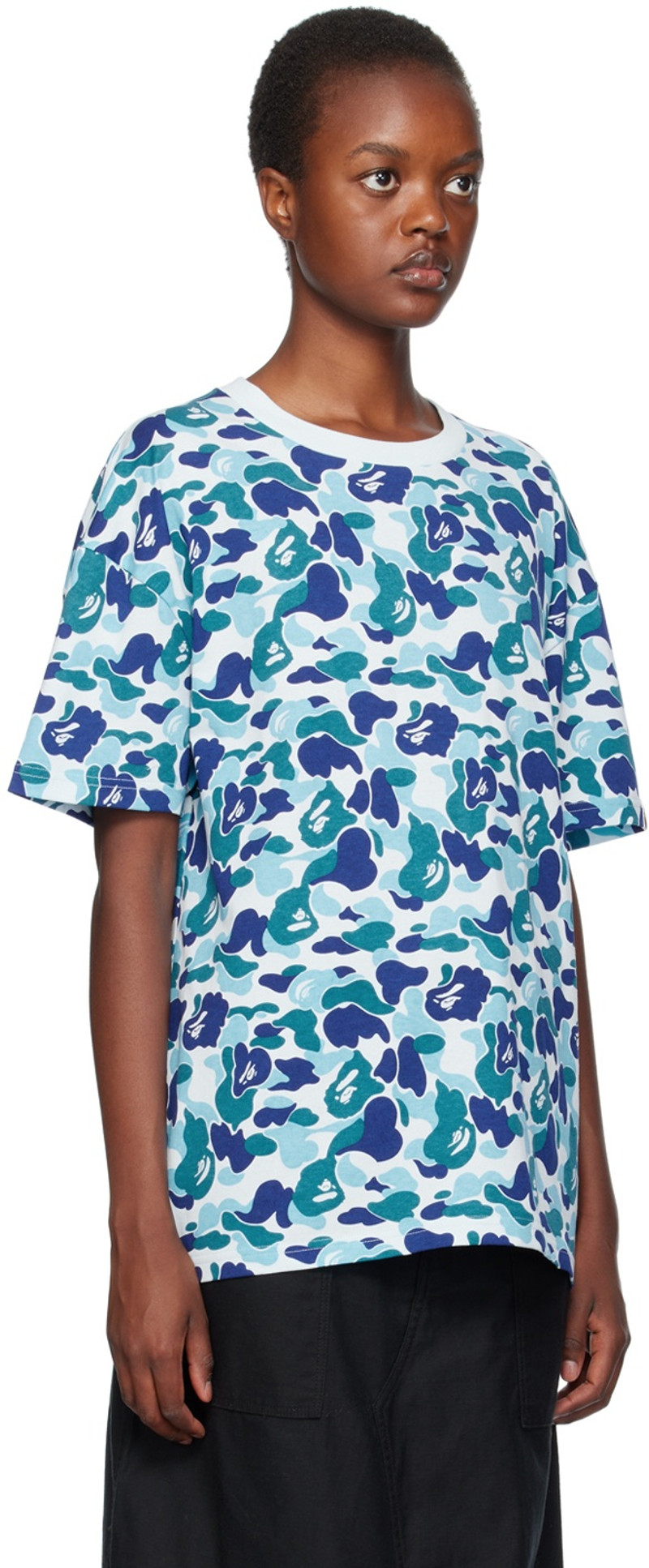 A BATHING APE® Blue ABC Camo T-Shirt outlook
