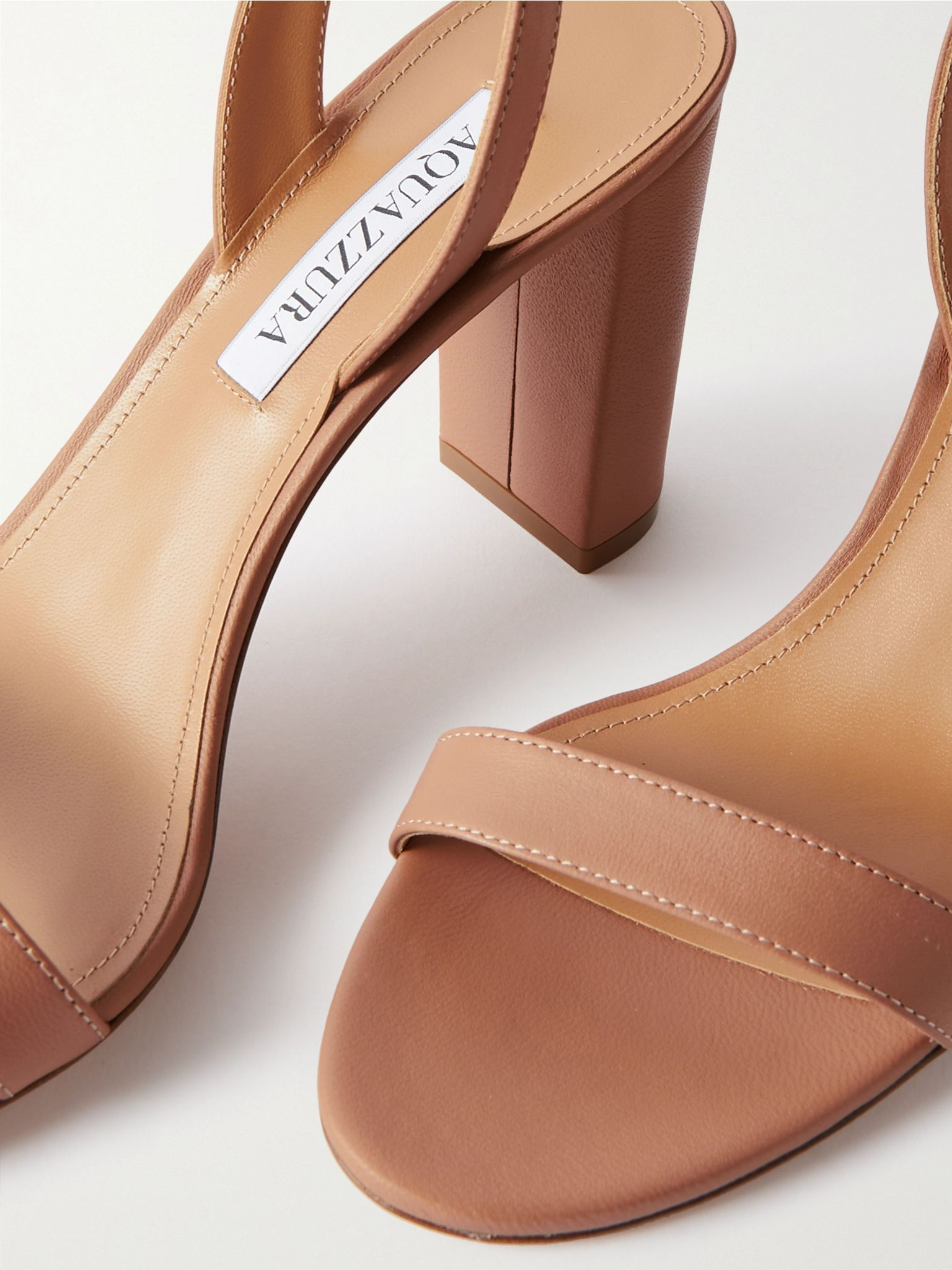 So Nude 85 leather slingback sandals Neutral - 4