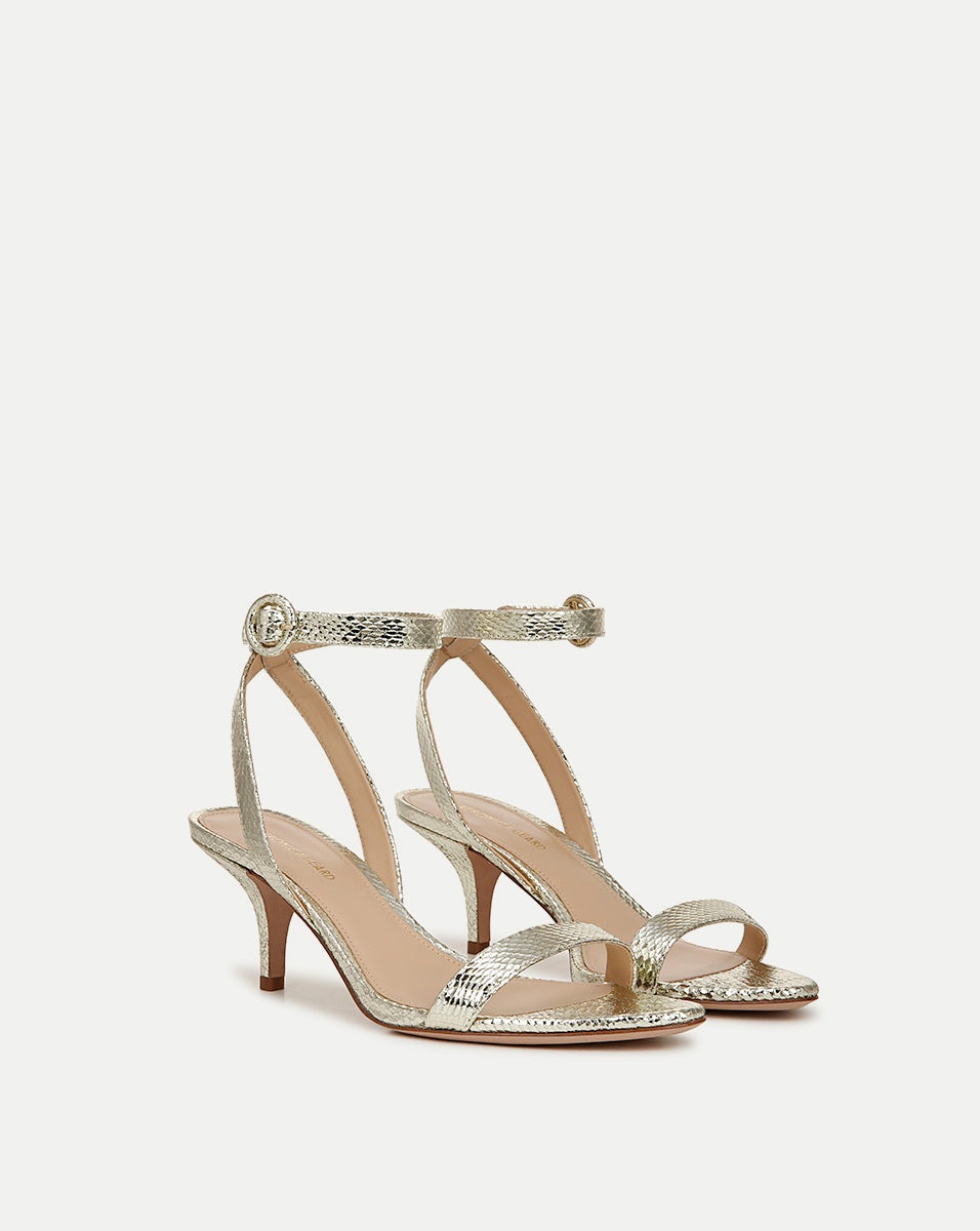 DARCELLE METALLIC LEATHER SANDAL - 2