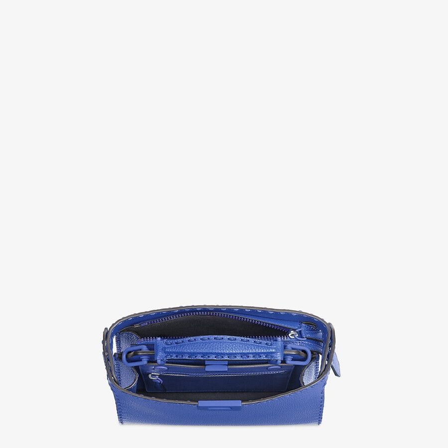 Blue leather bag - 5
