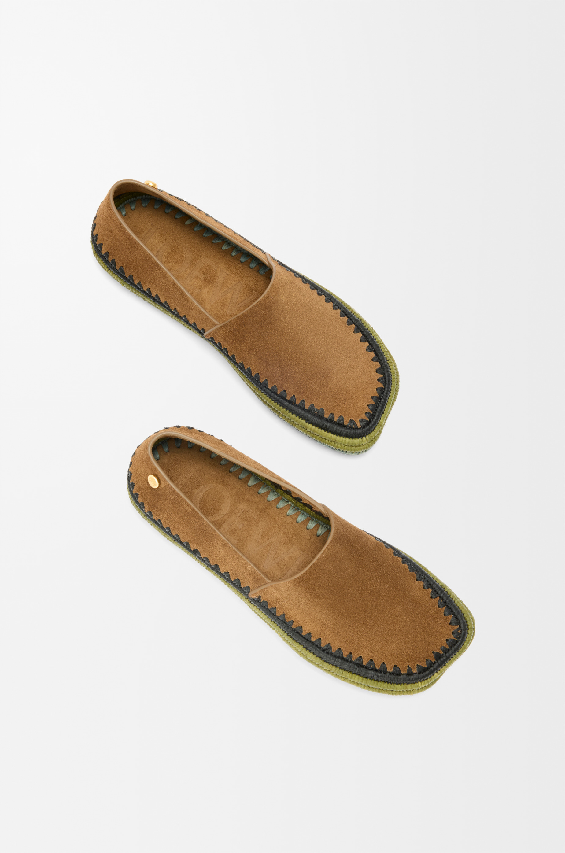 Rio slipper in suede and raffia - 4