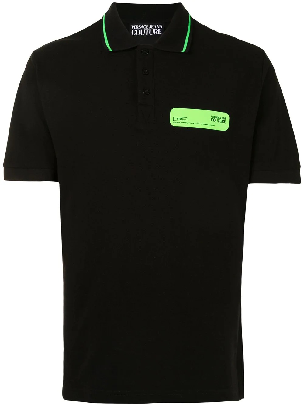 logo patch polo shirt - 1