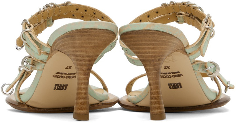 KNWLS Blue & Beige Scythe Sandals outlook