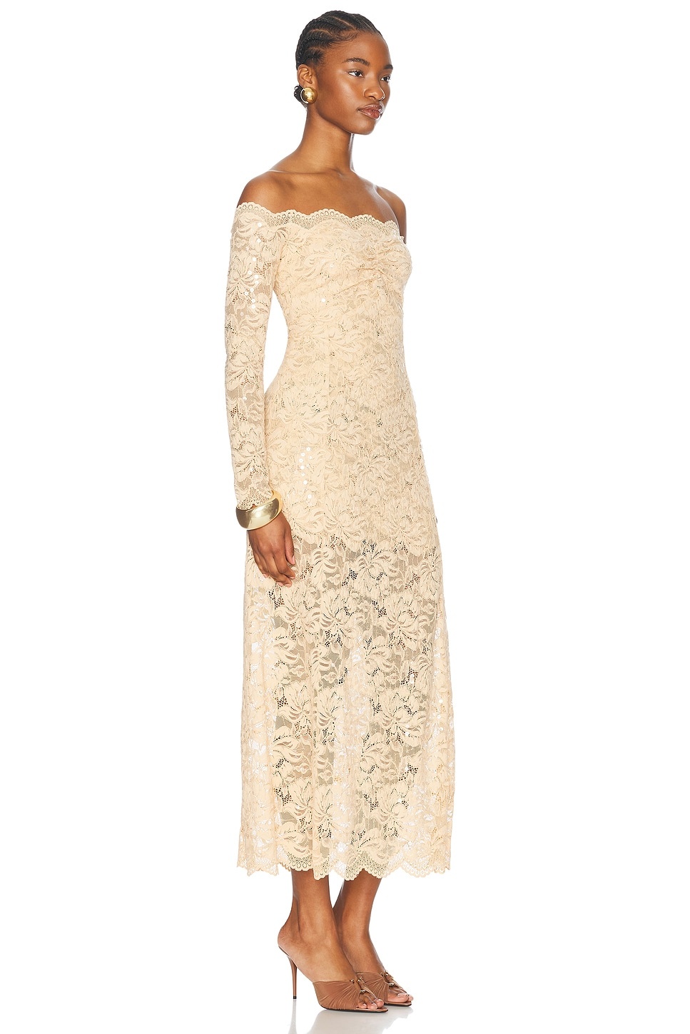 Stretch Lace Maxi Dress - 2