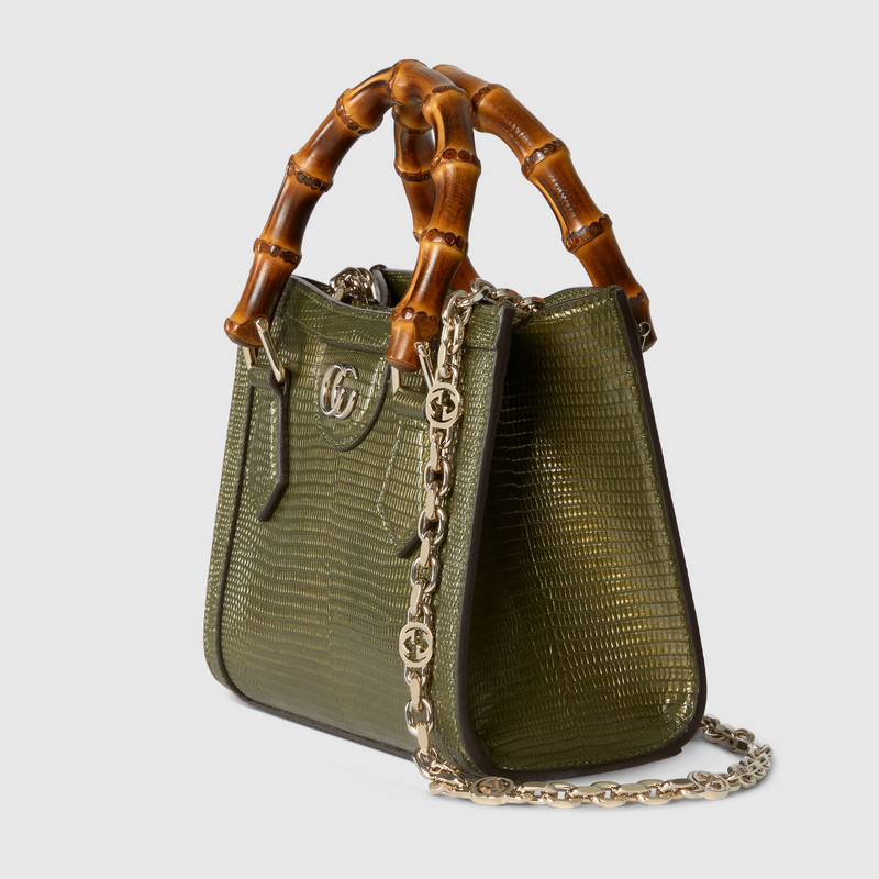 GUCCI Gucci Diana lizard small tote bag outlook