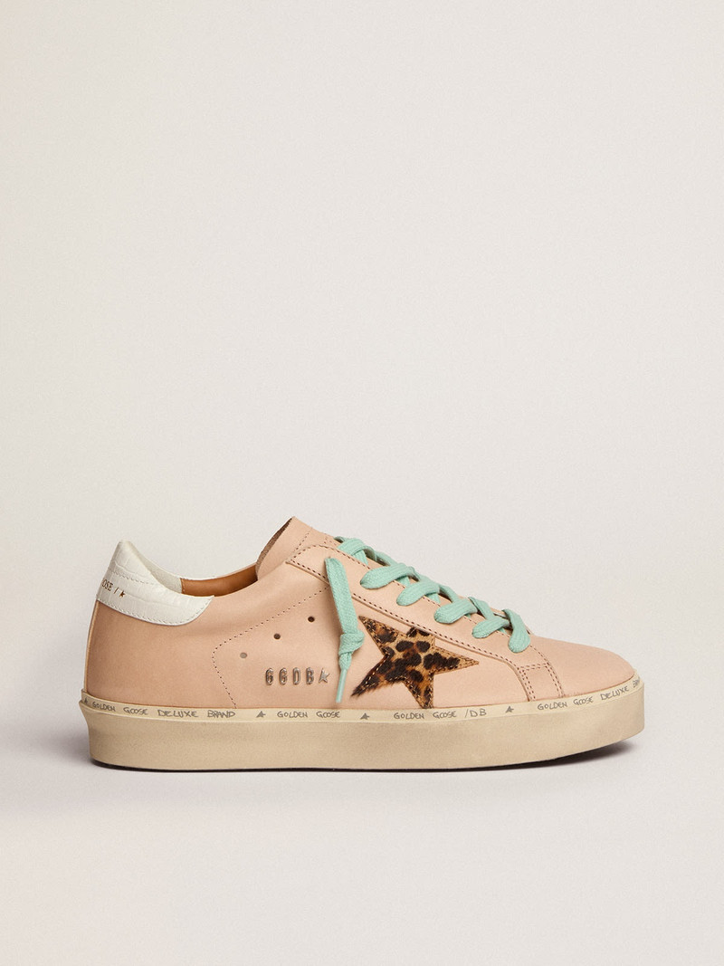 Hi Star sneakers with leopard-print pony skin star and white crocodile-print leather heel tab - 1