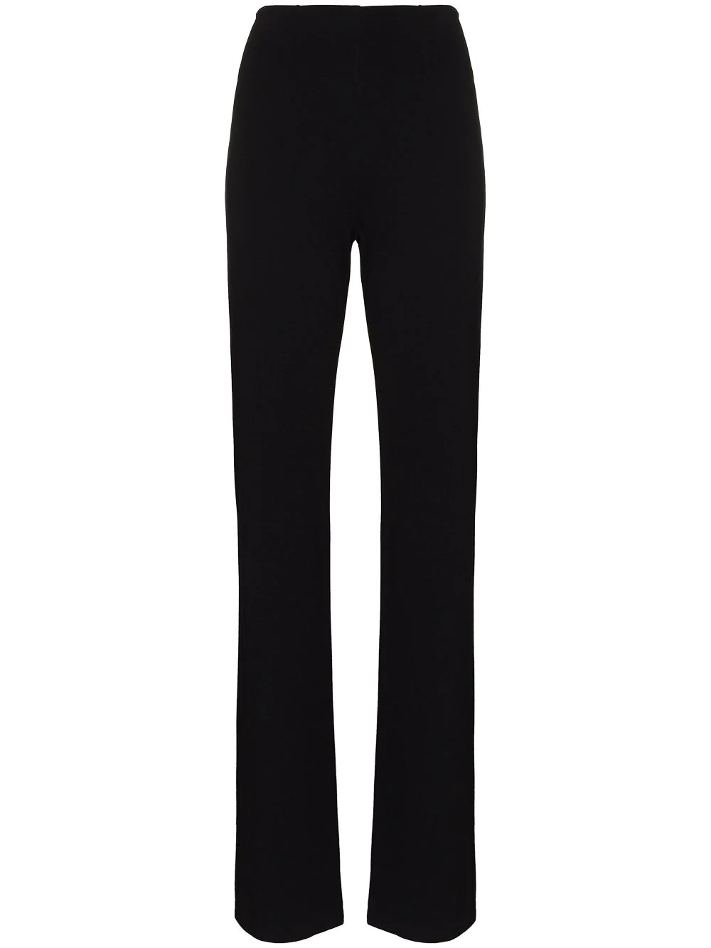 high-waist straight-leg trousers - 1