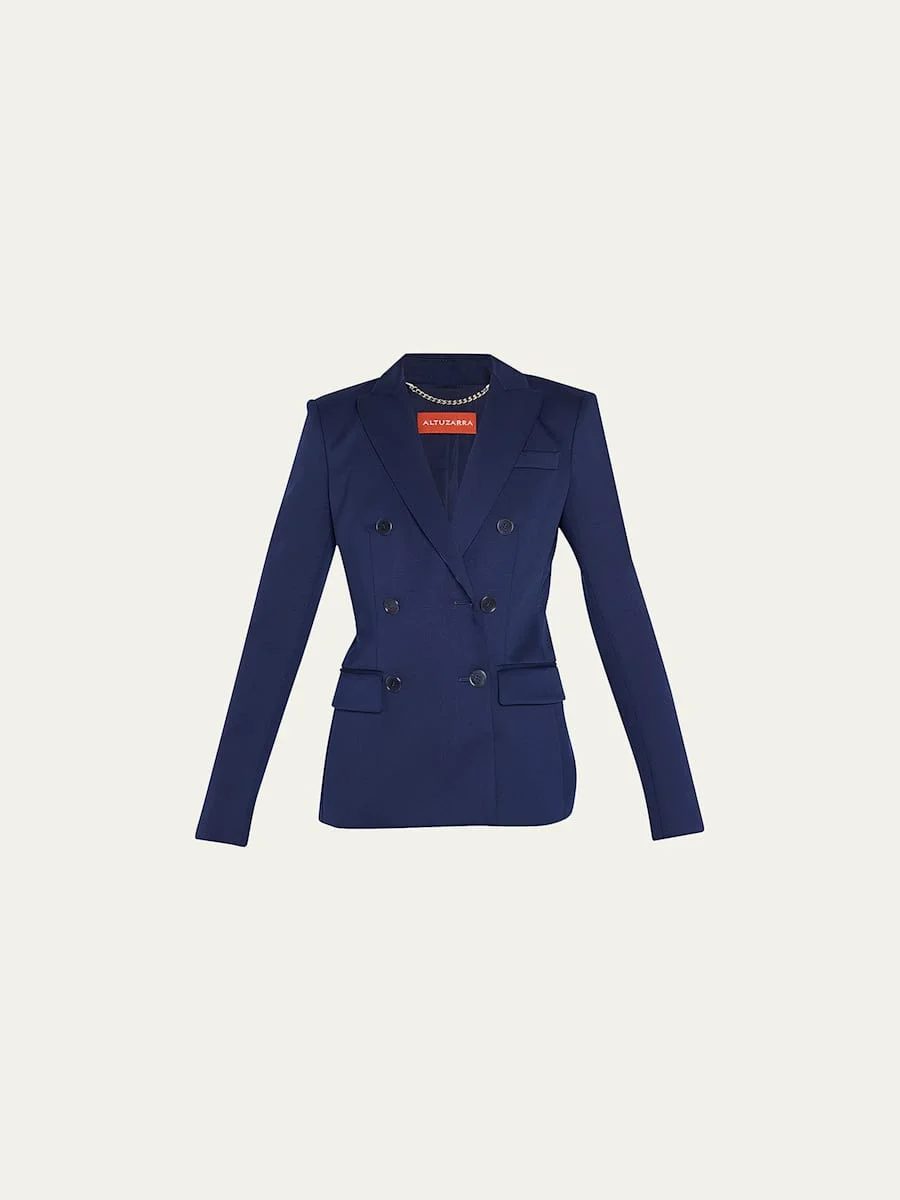 Indiana Double-Breasted Tailored Jacket - 1