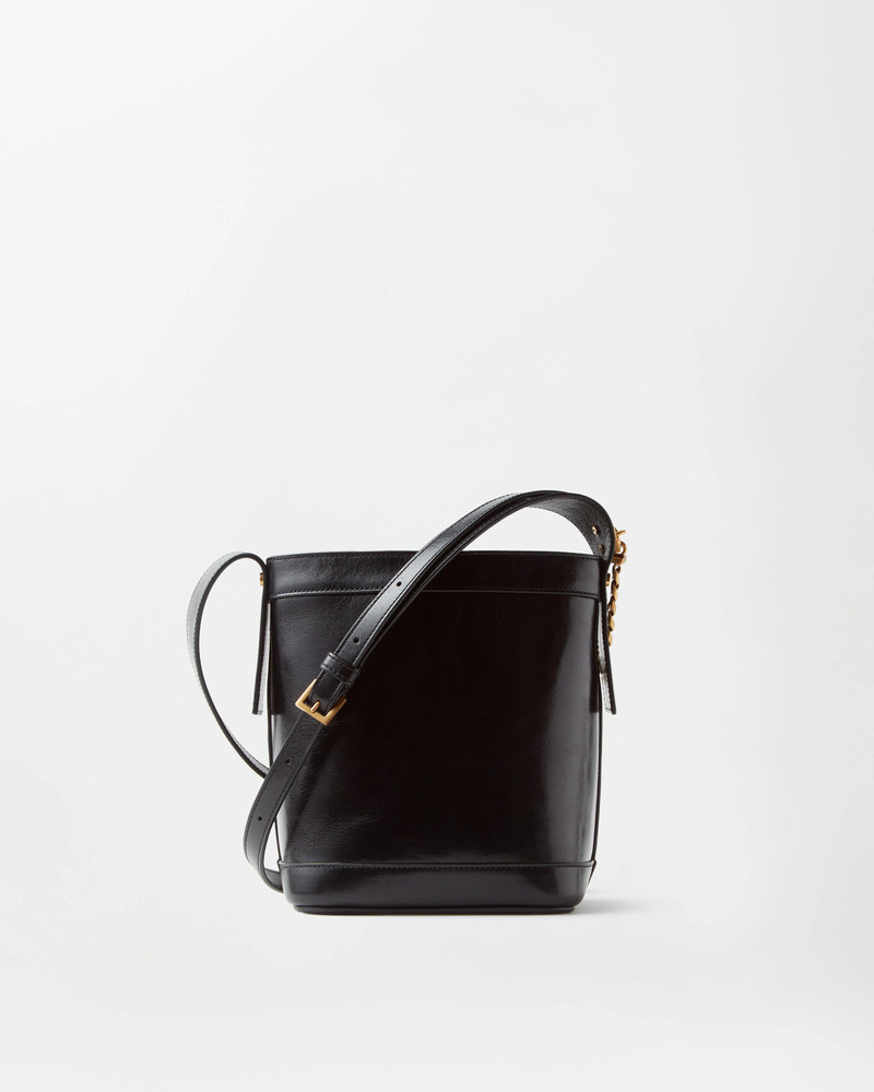 Pivot Mini Leather Bucket Bag 6