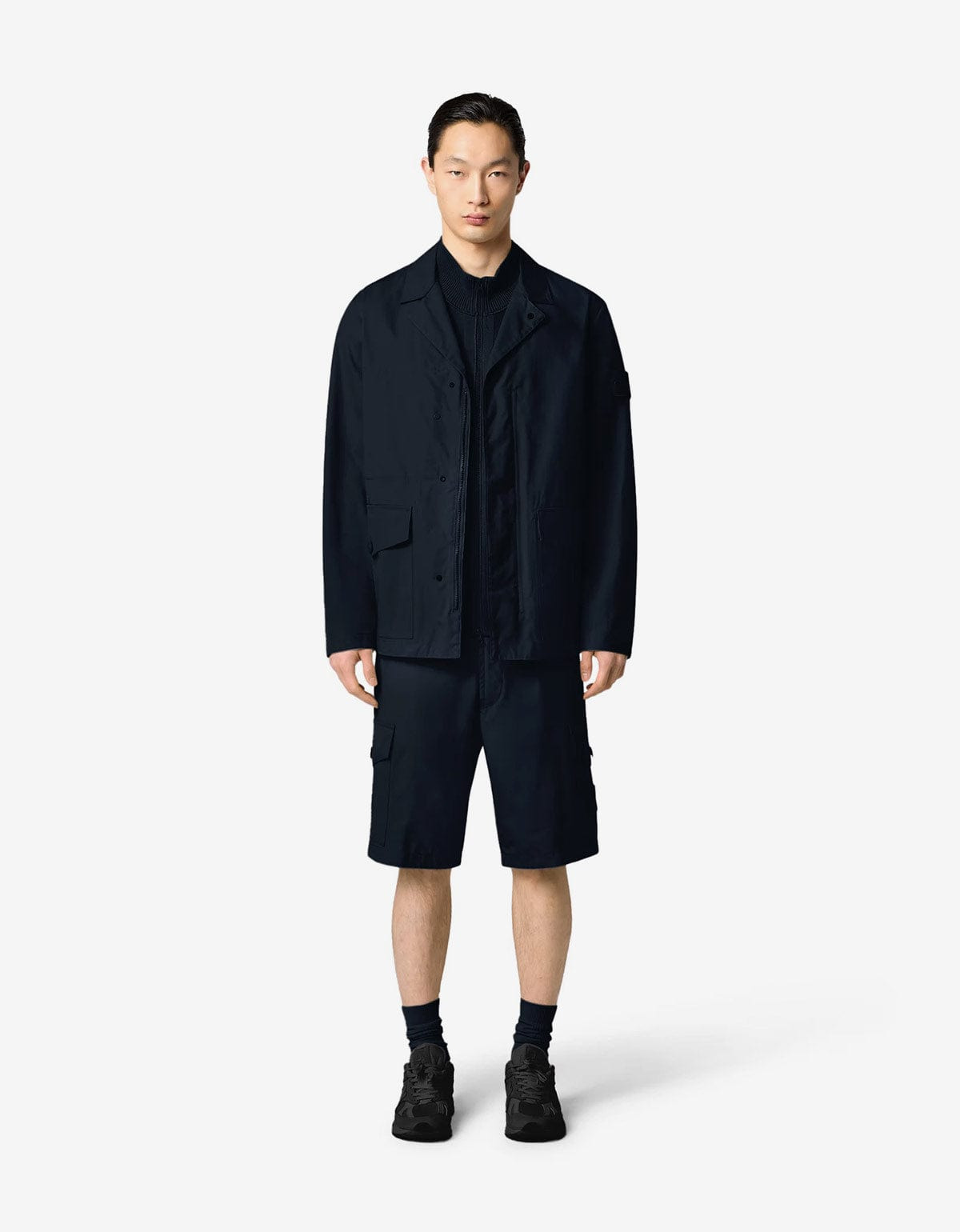 Stone Island Ghost Blue Weatherproof Blazer Jacket - 5