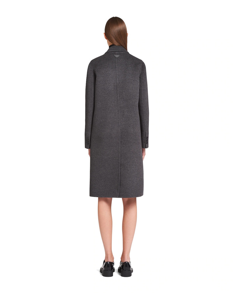 Single-breasted double cashgora coat 4
