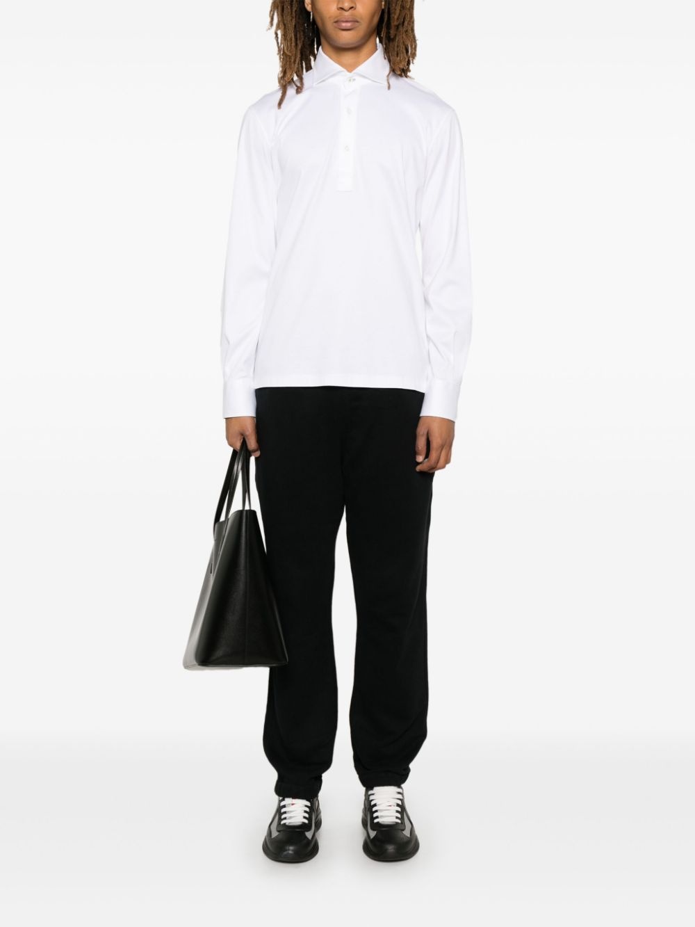 rubberised-logo track pants - 2