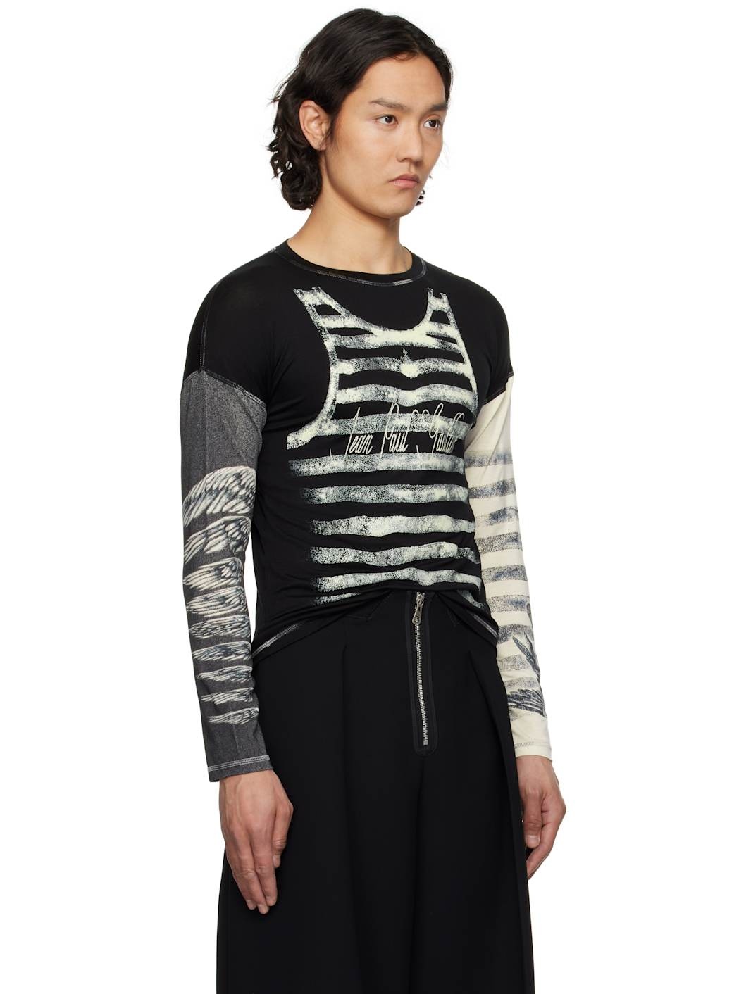 Black 'The Tattoo Top' T-shirt - 2