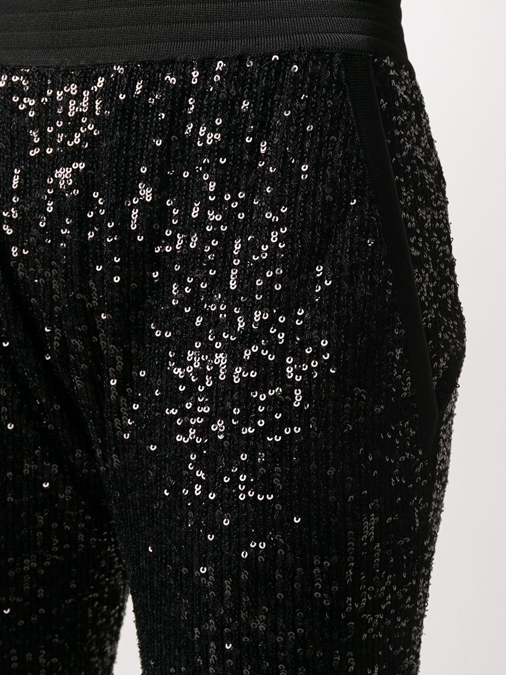 sequin-embellished flared trousers - 5