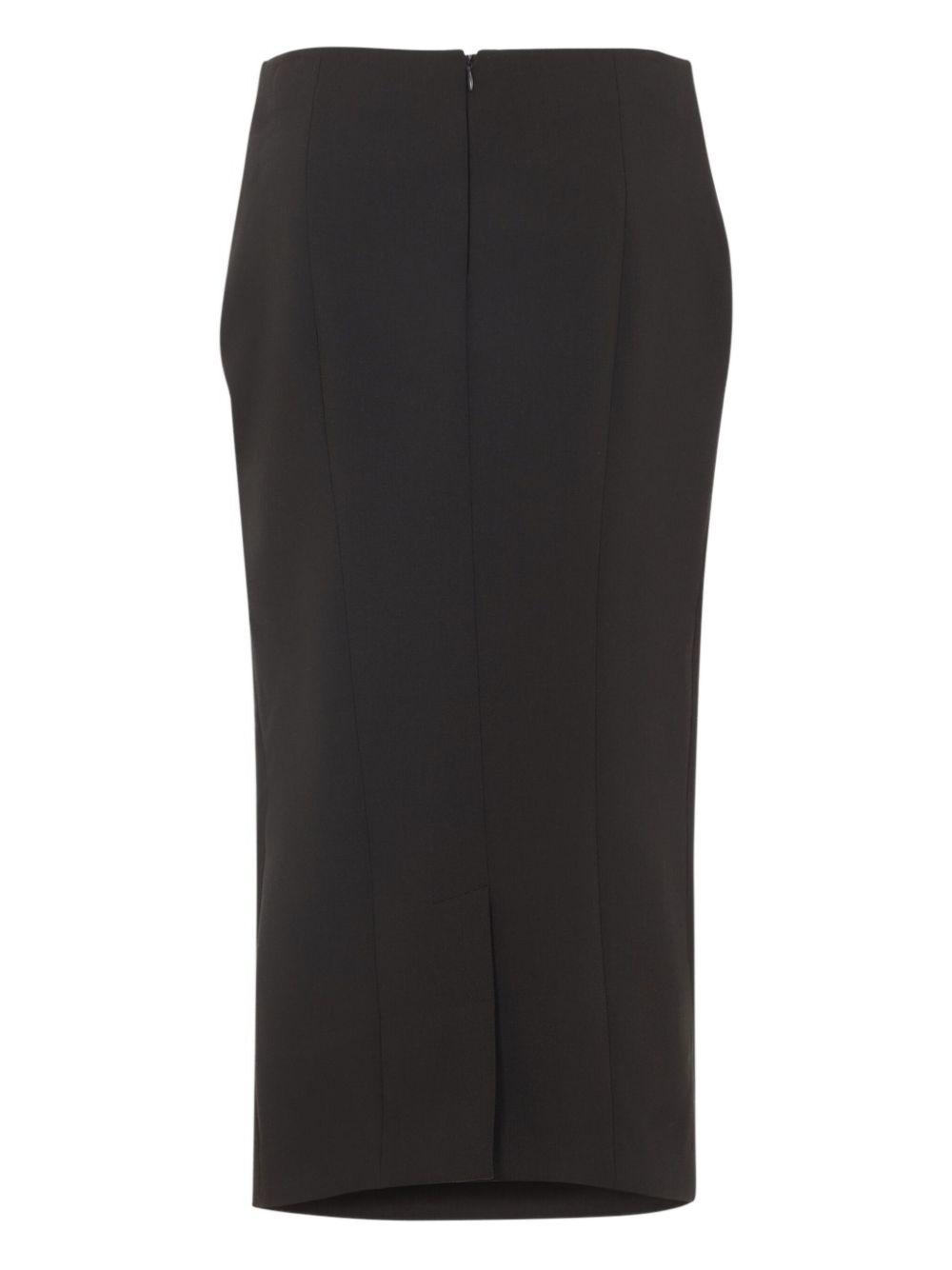 back-zip midi skirt - 2