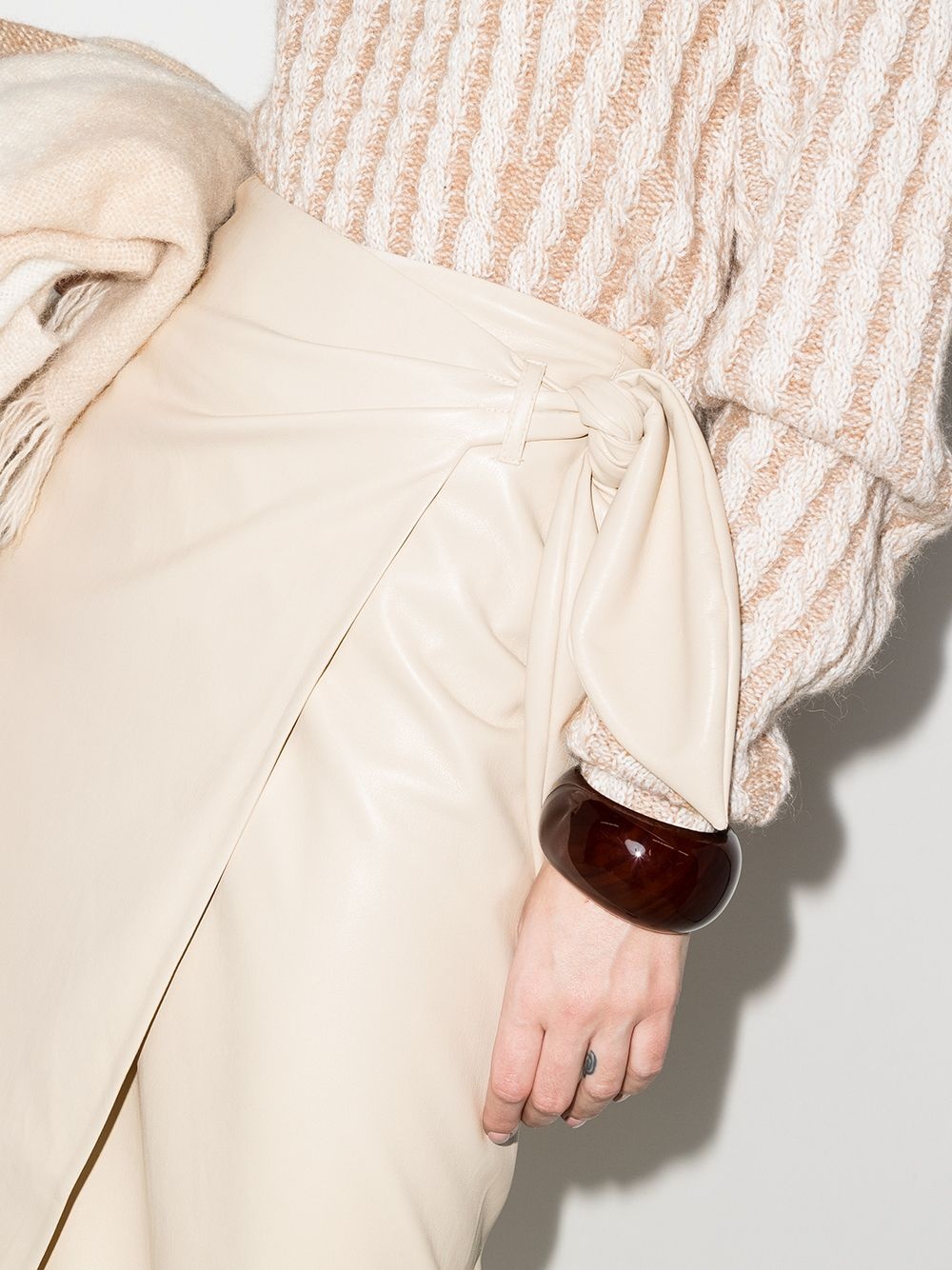 Amas wraparound midi skirt - 4