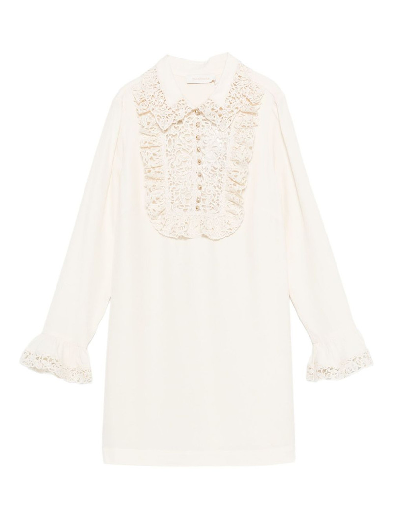 ruffle-trim mini dress 1