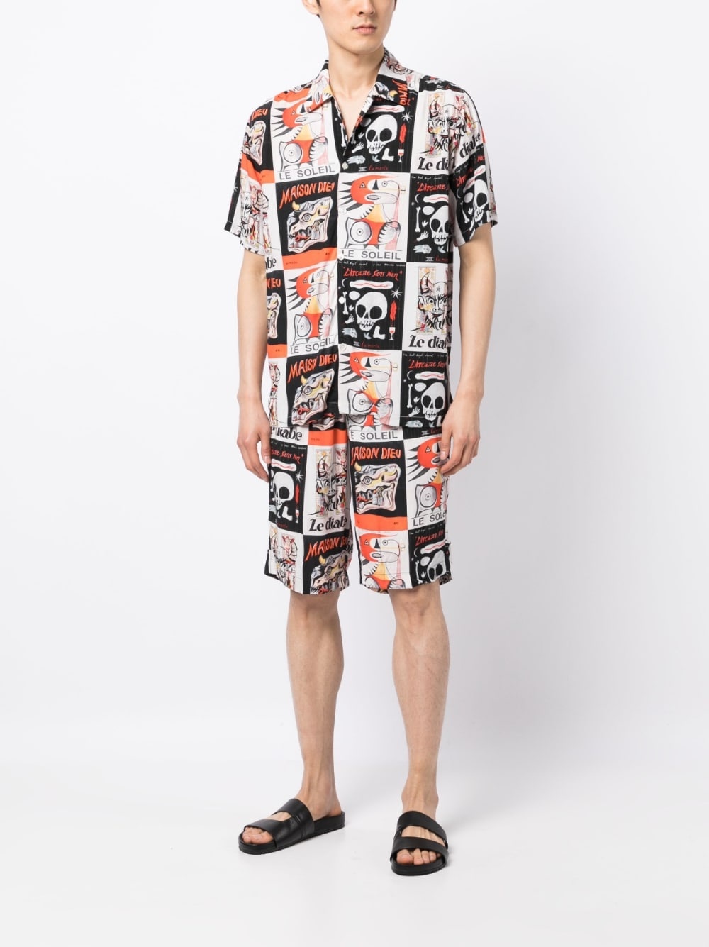 GRAPHIC-PRINT BERMUDA SHORTS - 2