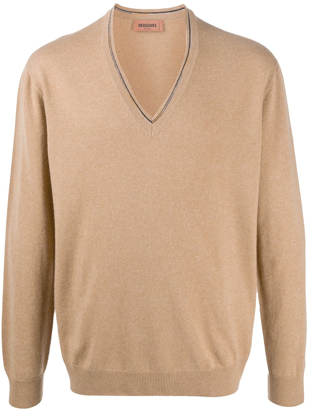 cashmere V-neck jumper - 1