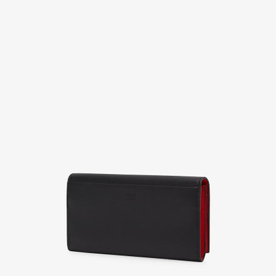 FENDI Black leather wallet outlook