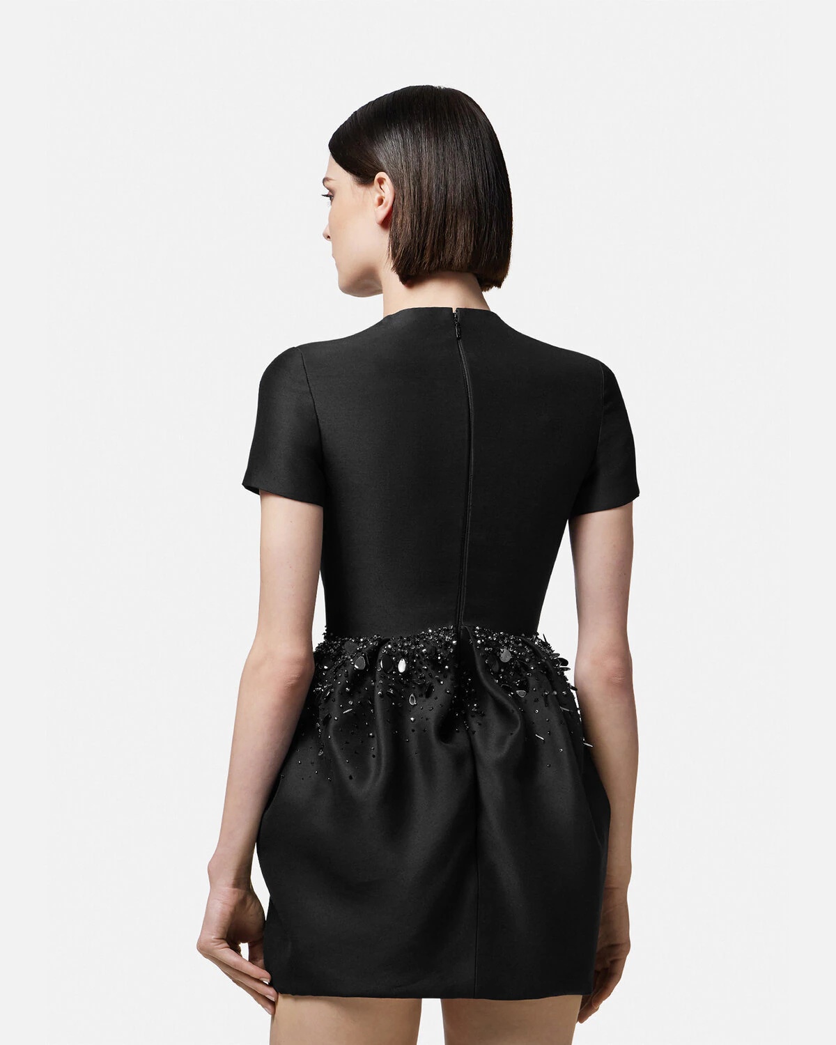 Crystal Folded Mini Dress - 4