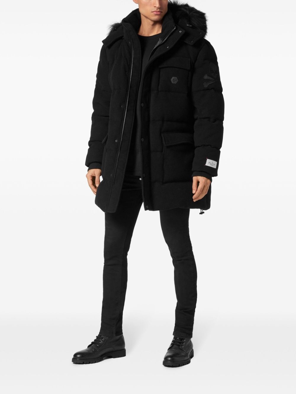faux-fur hooded jacket - 2