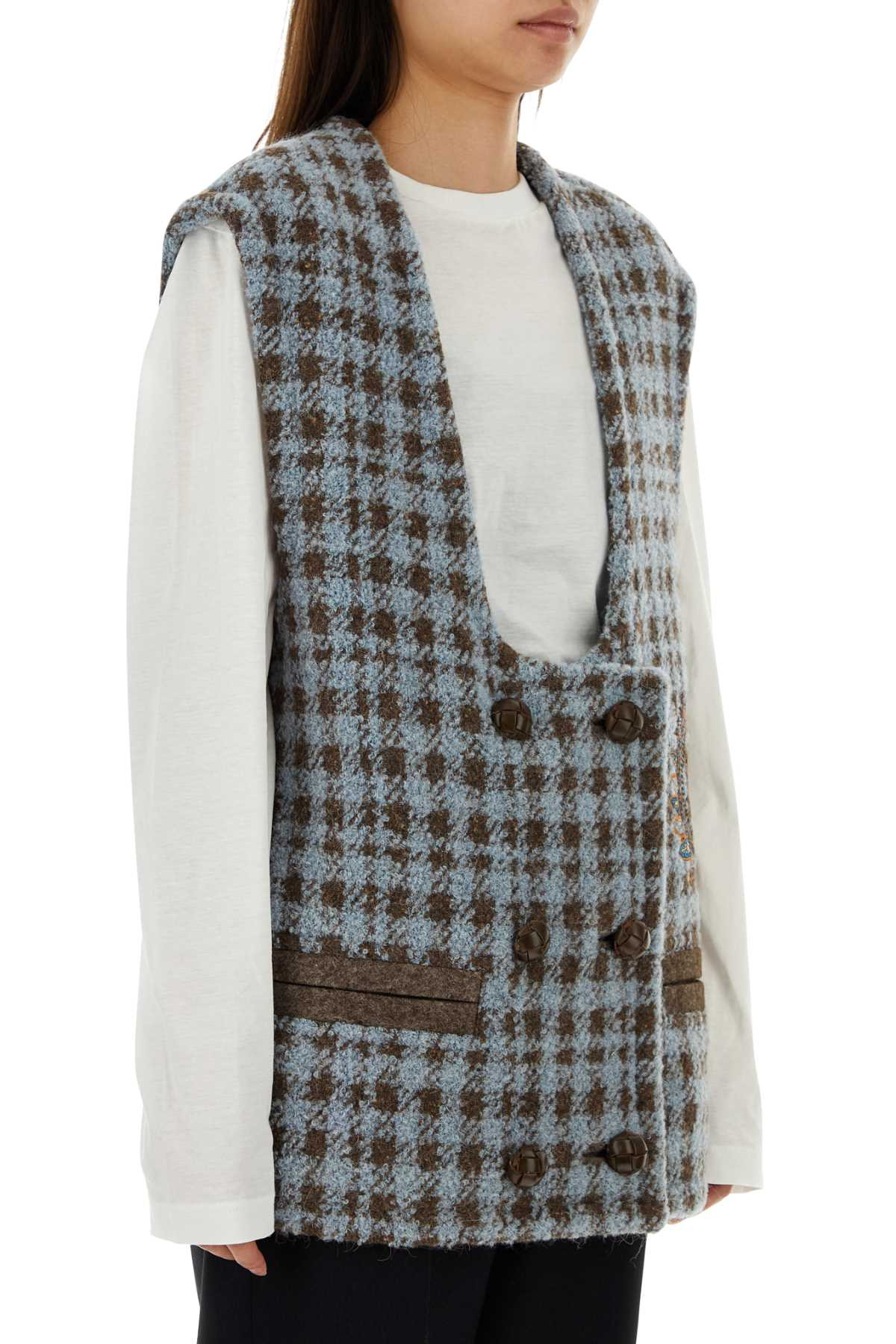 Etro Women Embroidered Wool Blend Vest - 3