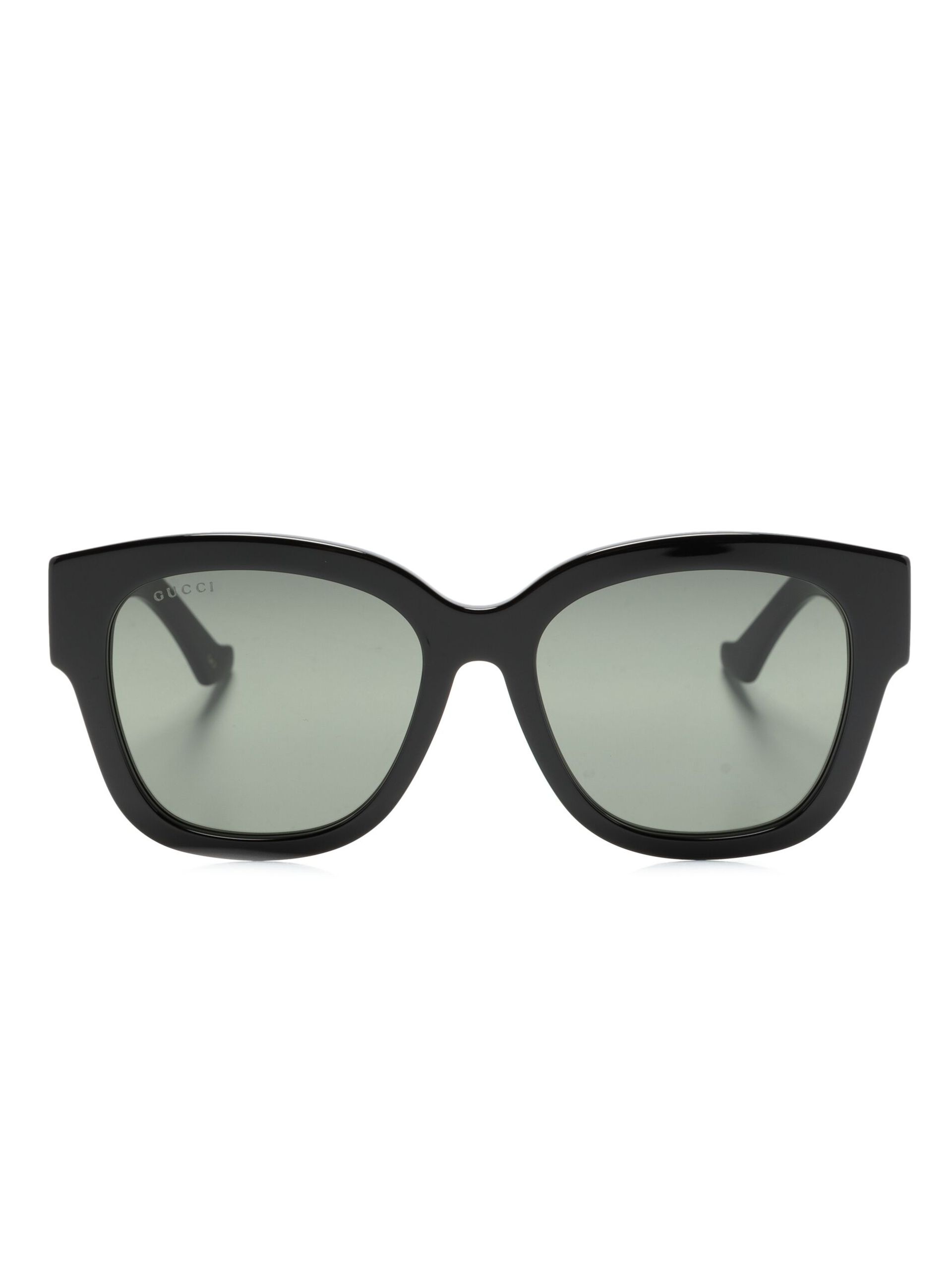 Black Double G Square-Frame Sunglasses - 1