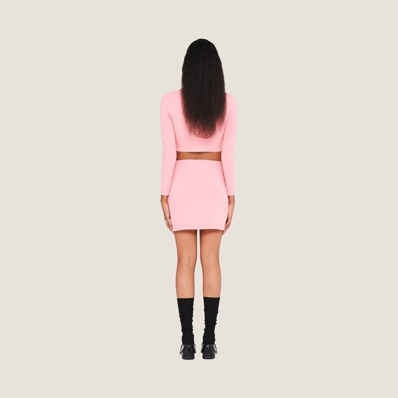 Miu Miu Cotton bouclé miniskirt outlook