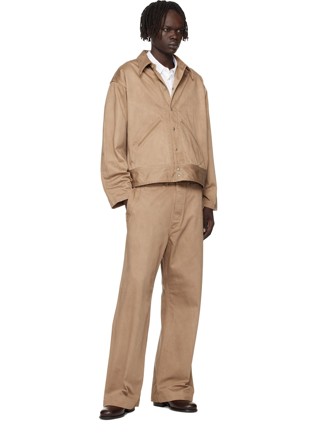 Beige Lot. 202 Engineer Trousers - 4