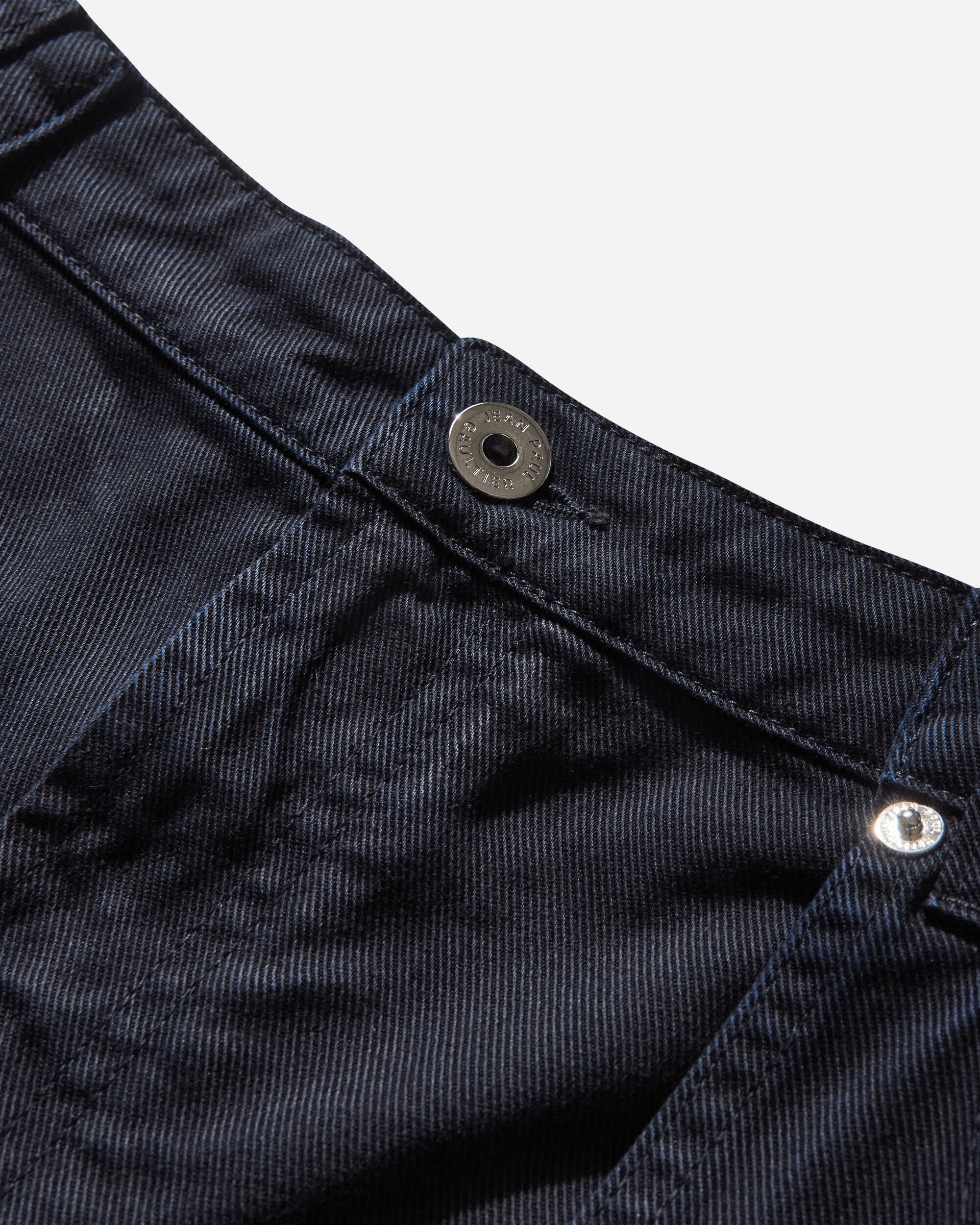 Women's Snap-Button Denim Jeans Navy - 4