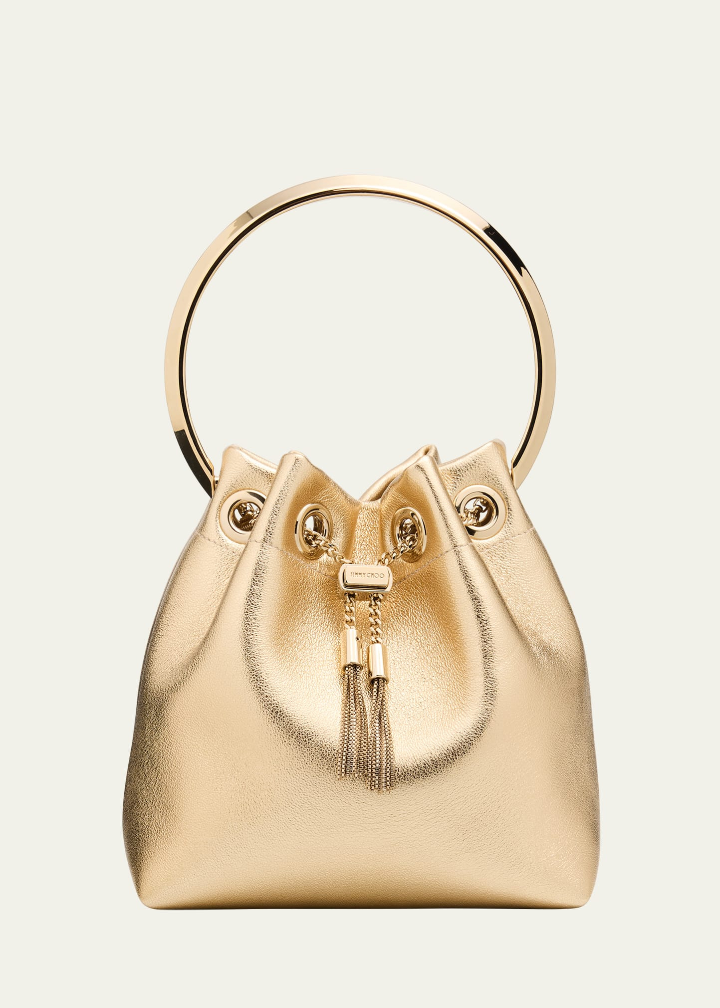 Micro Bon Bon Metallic Nappa Leather Bucket Bag - 1