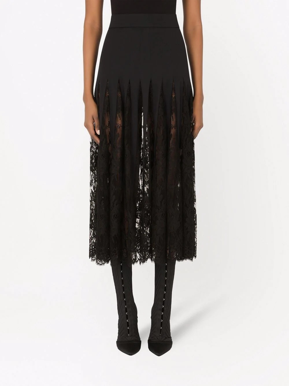 lace midi skirt - 3